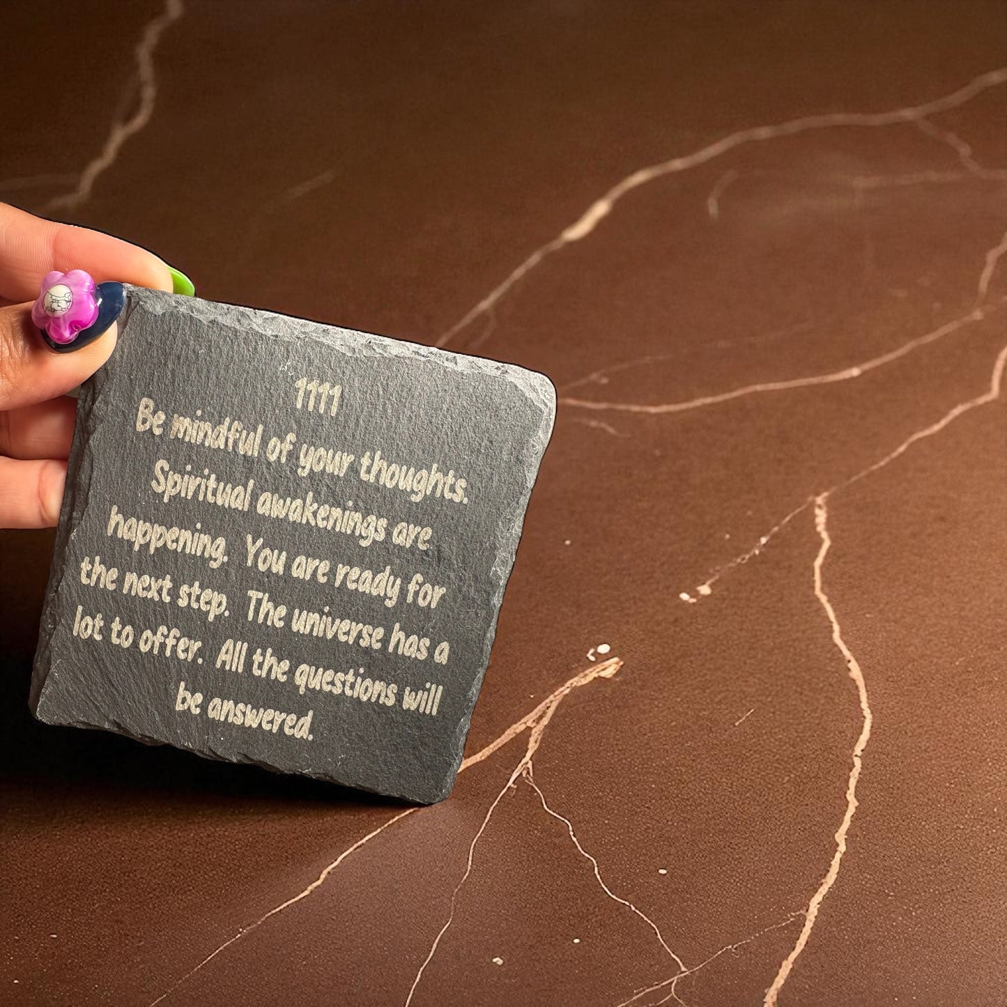 1111 Angel Number Slate/Coaster – Awakening & Manifestation