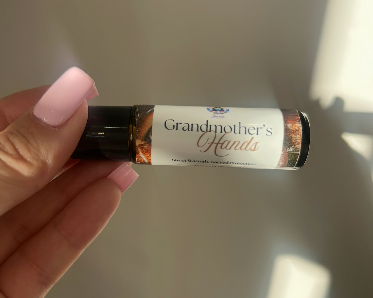 Grandmother’s Hands Perfume Oil – Chocolate, Coconut & Frankincense/Myrrh (Protection & Comfort Blend)