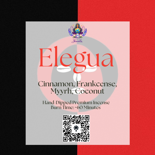 Elegúa Incense Cinnamon, Frankincense, Myrrh & Coconut 20 pieces