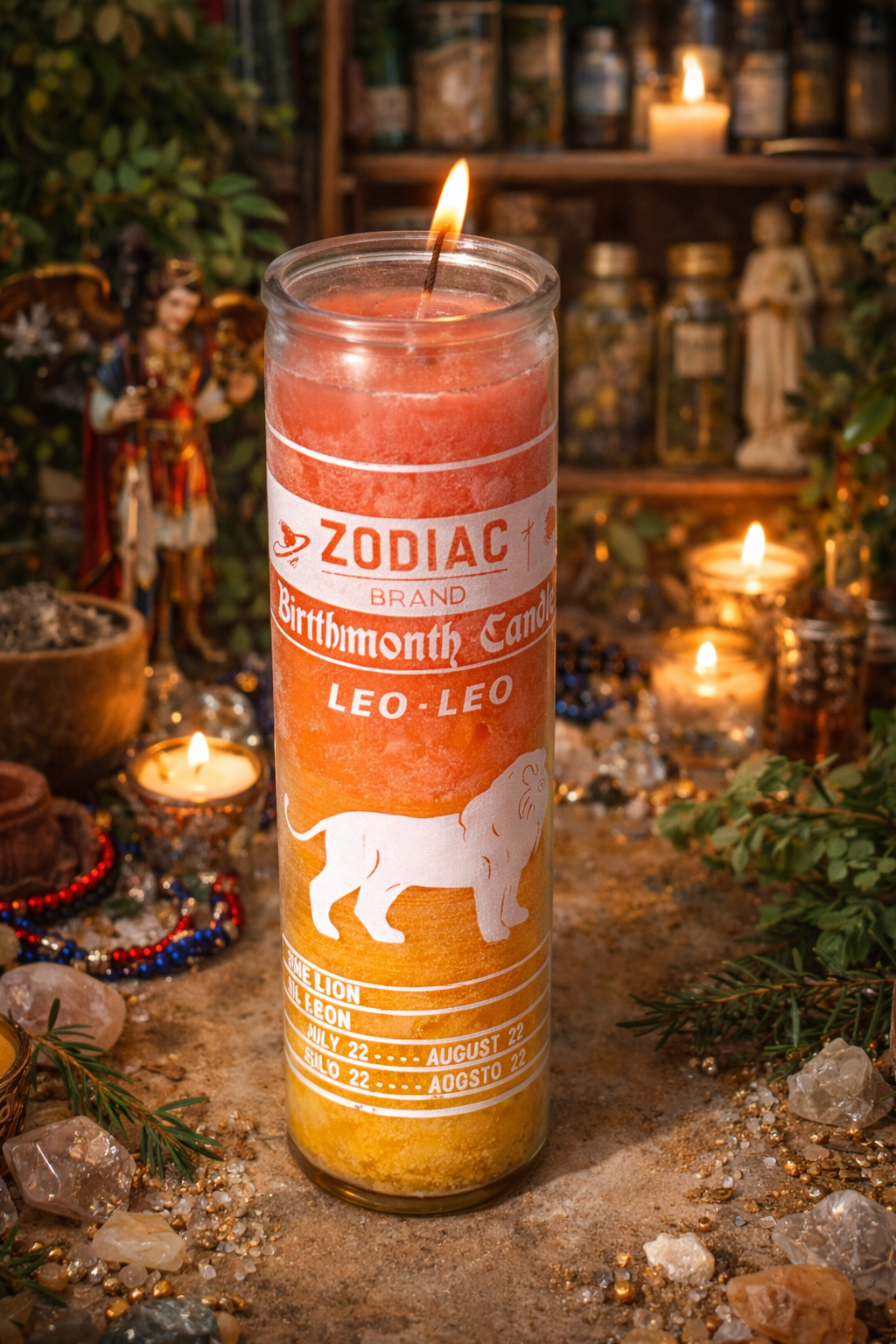 Leo Zodiac Candle – Confidence, Creativity & Personal Power