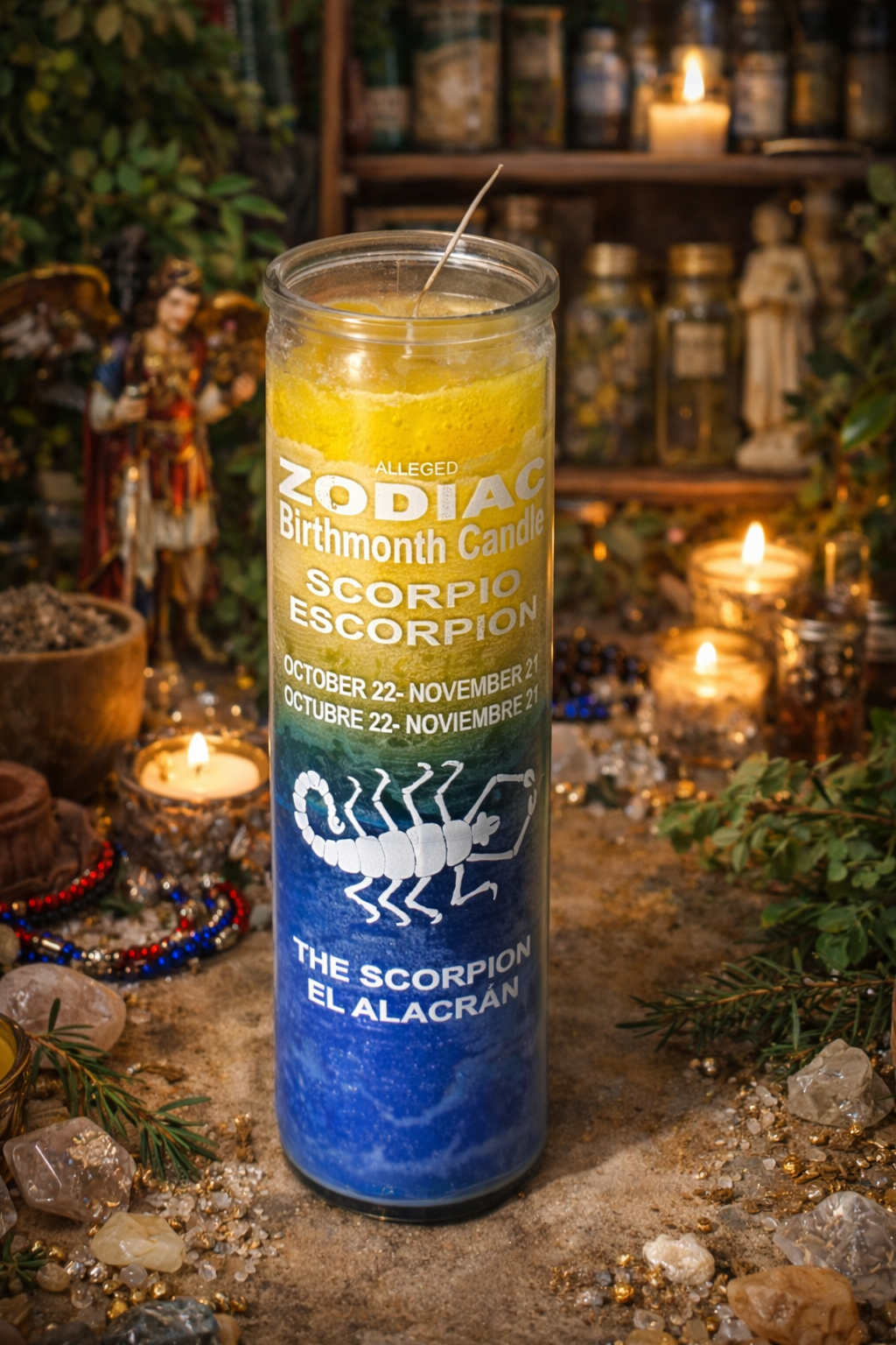 Scorpio Zodiac Candle – Transformation, Protection & Inner Power