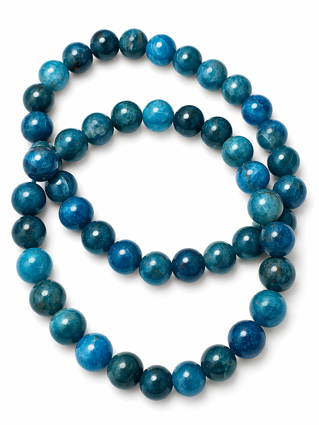 Blue Apatite 8mm Crystal Bracelet