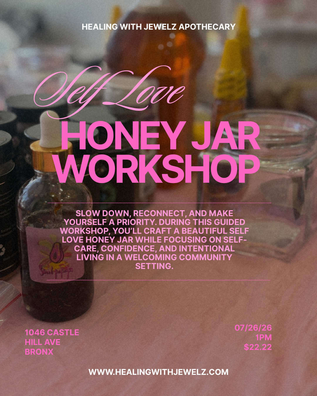 Self Love Honey Jar Workshop