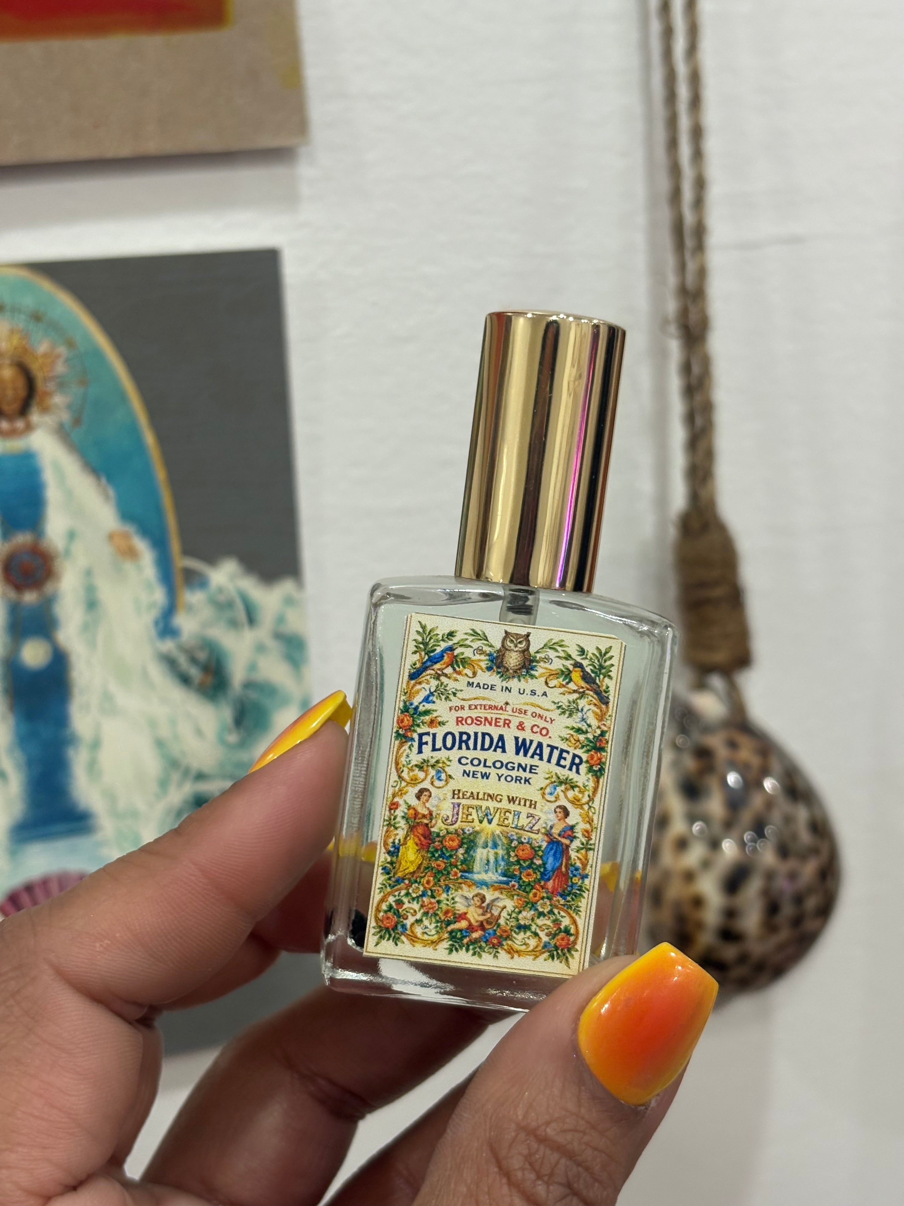 Florida Water with  Crystals – 15ml Elegant Energy Cleanser
