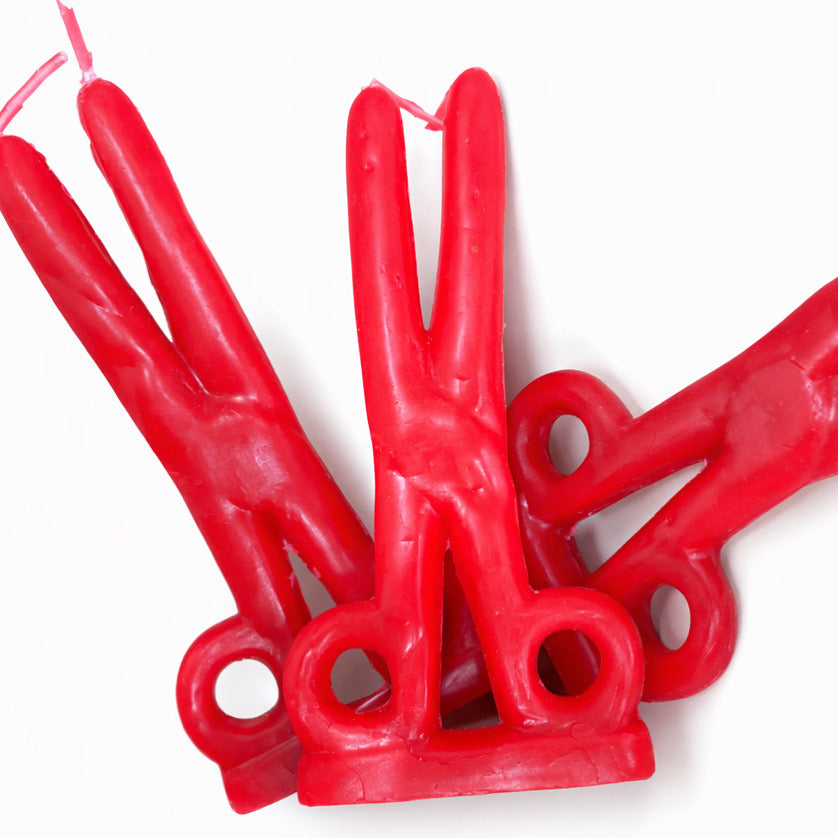 Red Scissor Candle – Cut Ties, Release & Empowerment