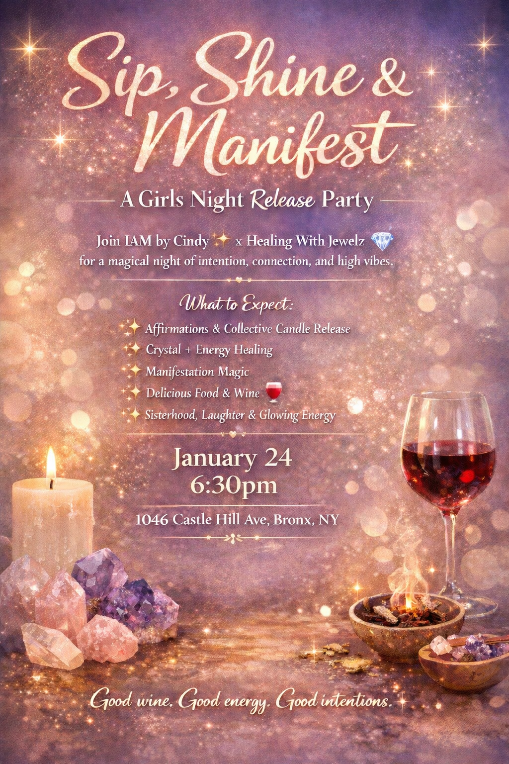Sip, Shine & Manifest – Girls Night Release Party