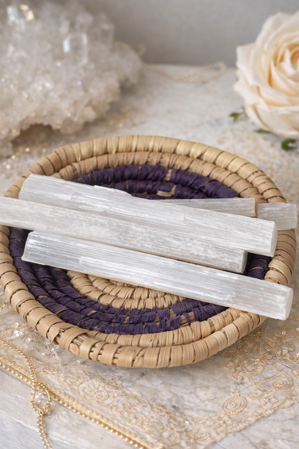 Selenite sticks Intuitively Picked