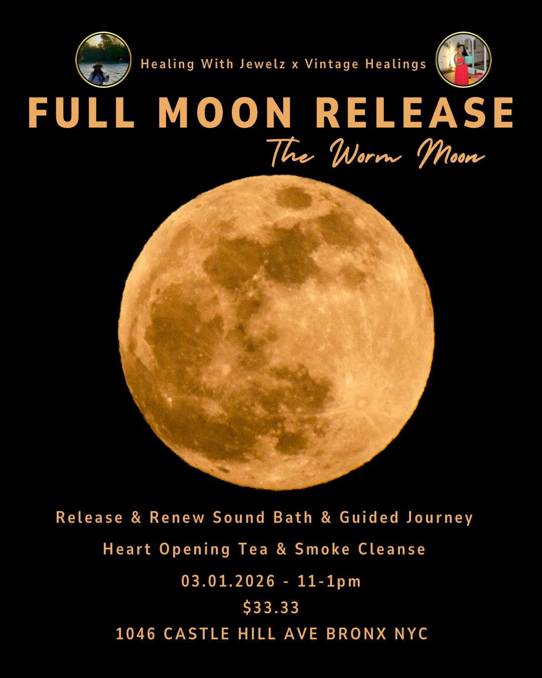 Full Moon Release Gathering – The Worm Moon 🌕