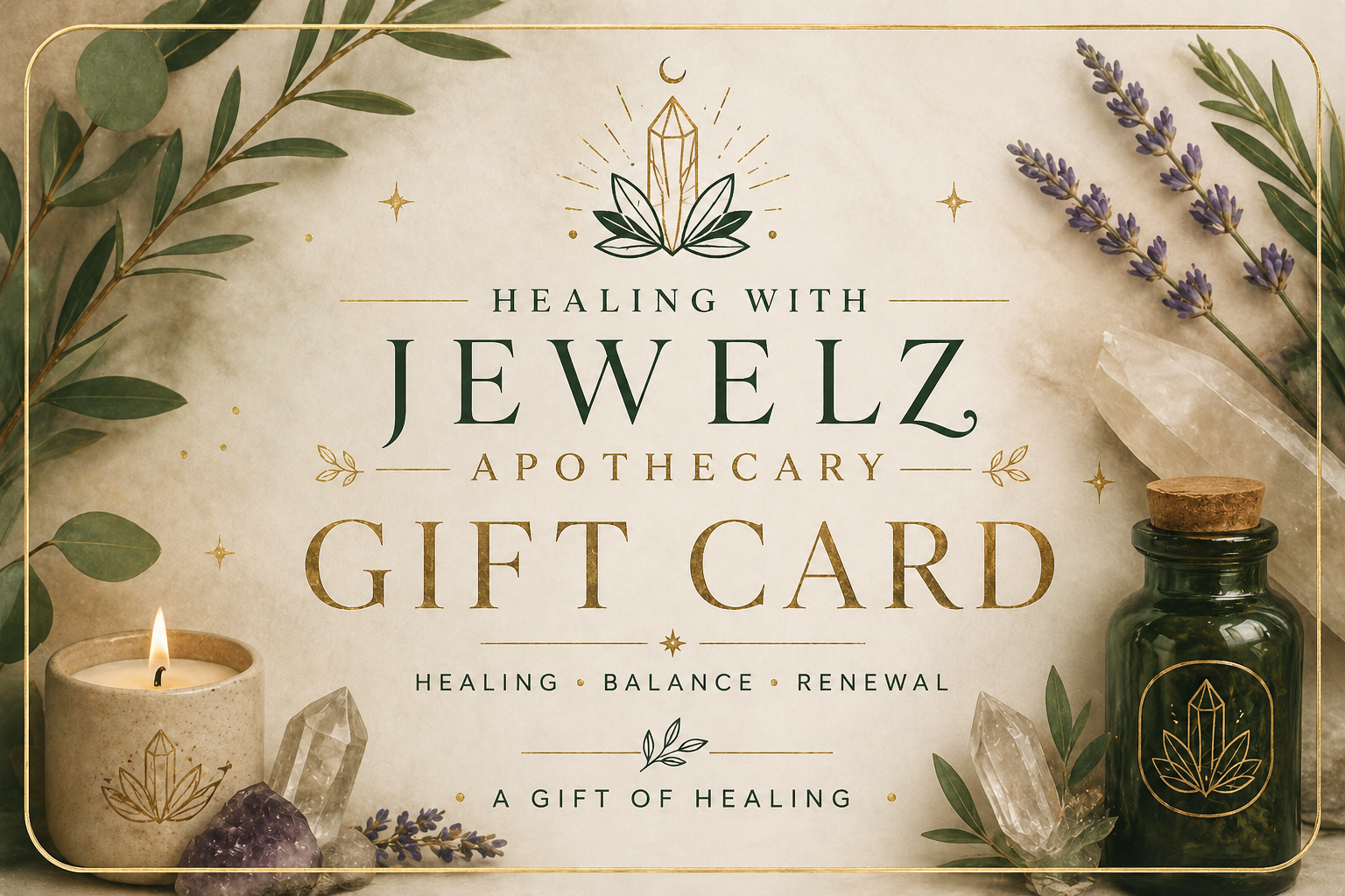 $10 Gift Card Healing With Jewelz Apothecary