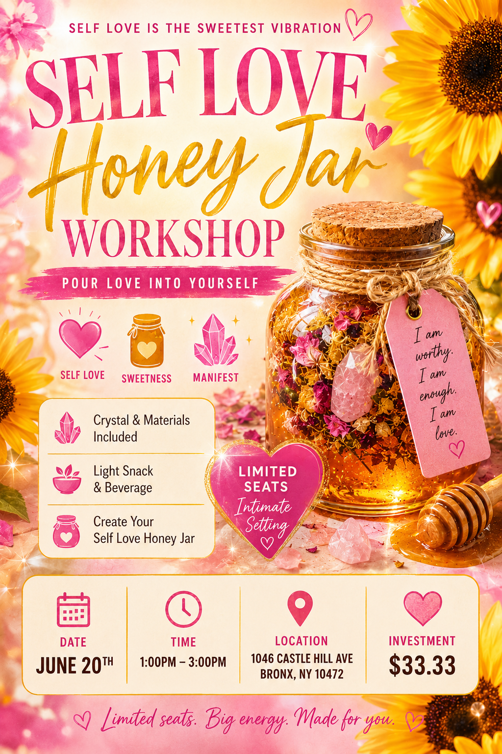 Self Love Honey Jar Workshop
