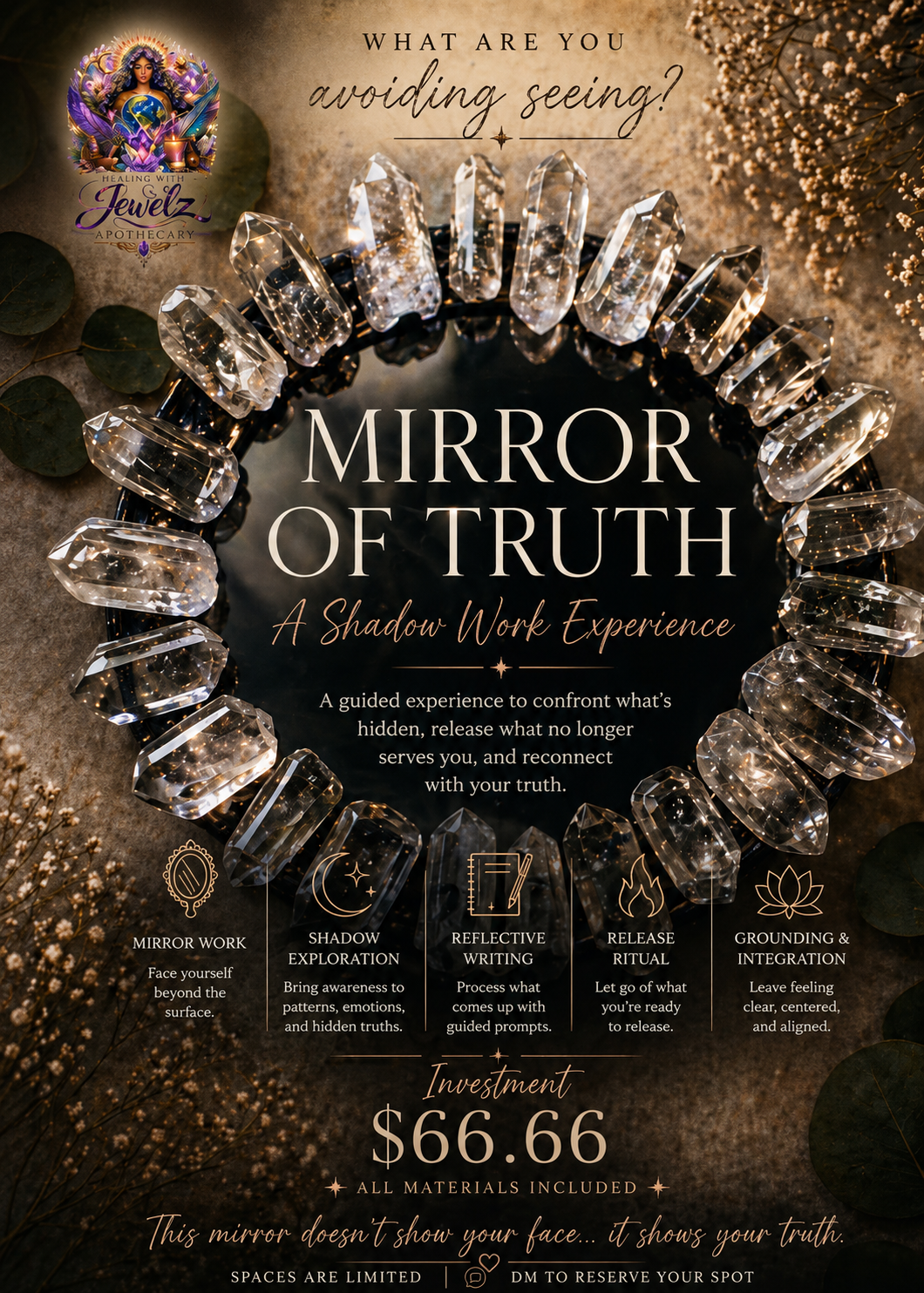 🪞 Mirror of Truth: A Shadow Work Experience June 5th