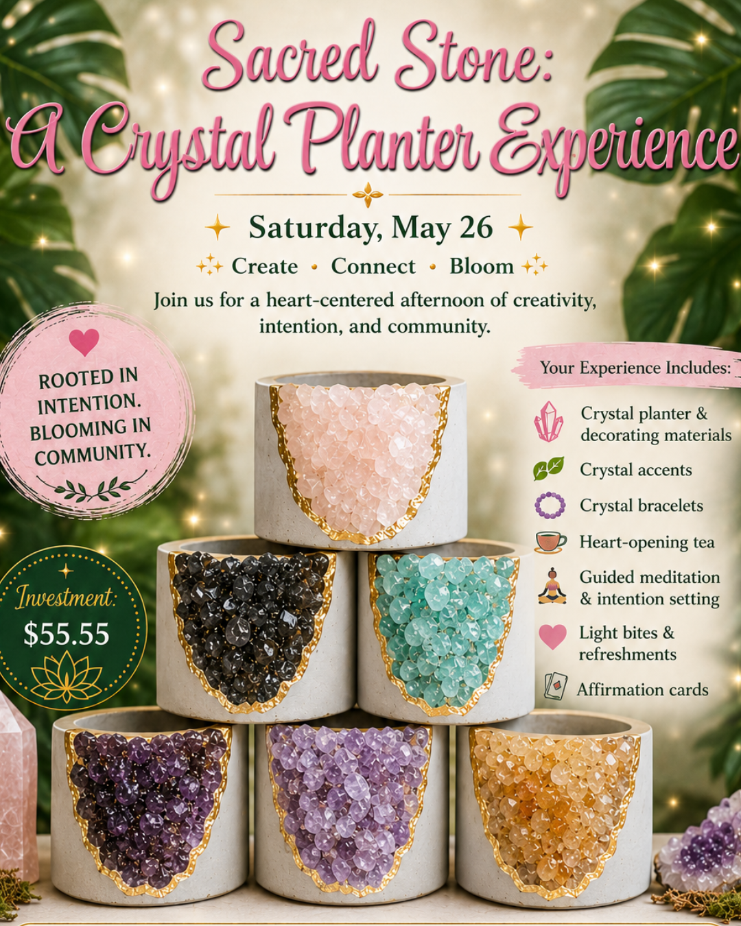 Sacred Stone: A Crystal Planter Experience