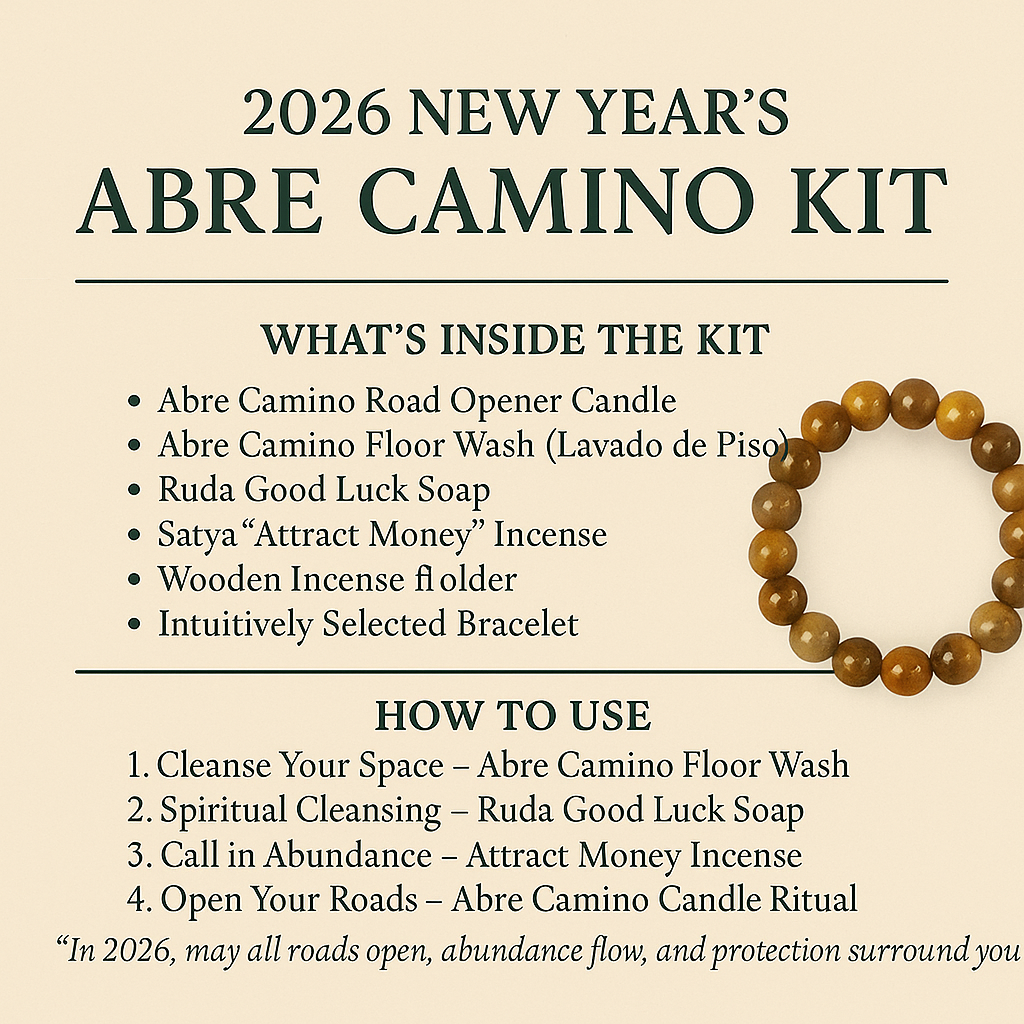 2026 New Year’s Abre Camino Kit – Road Opener, Cleansing & Abundance Ritual Set