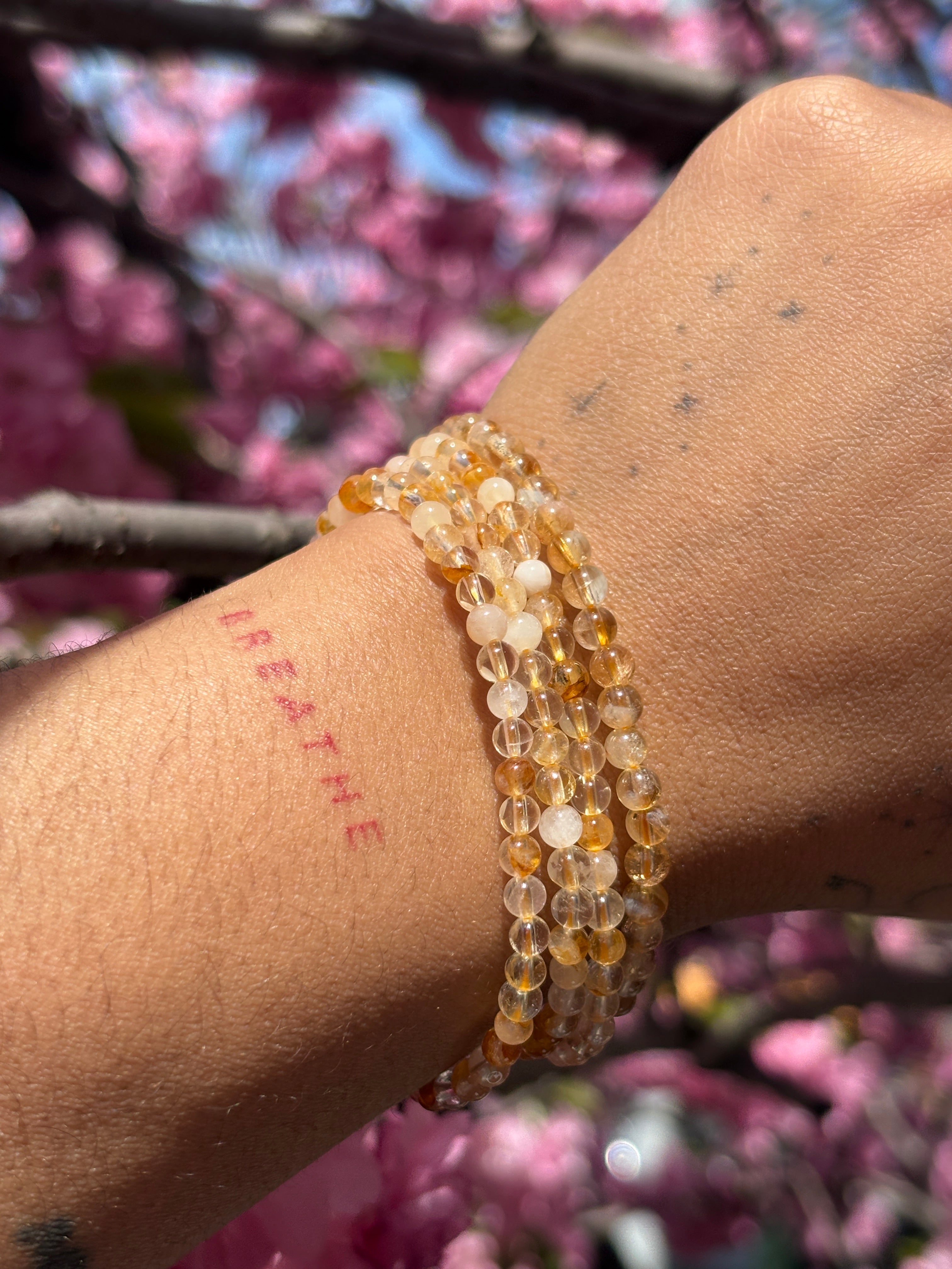 Citrine 4MM Bracelet