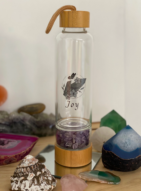 Amethyst Quartz - Joy Crystal Water Bottle