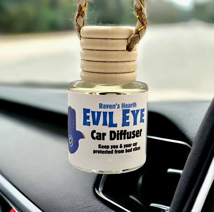 Evil Eye Car Diffuser | Protection | Spruce & Sandalwood