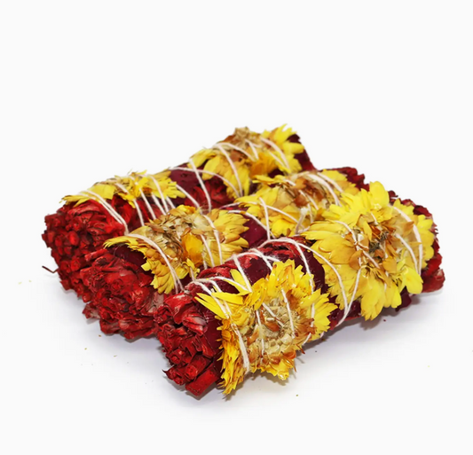 'Red Romance' Dragon's Blood Sage Smudge Stick (4 in.)