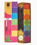 7 Chakras Smudge Kit with Incense Sticks and 7 Chakra Bombs