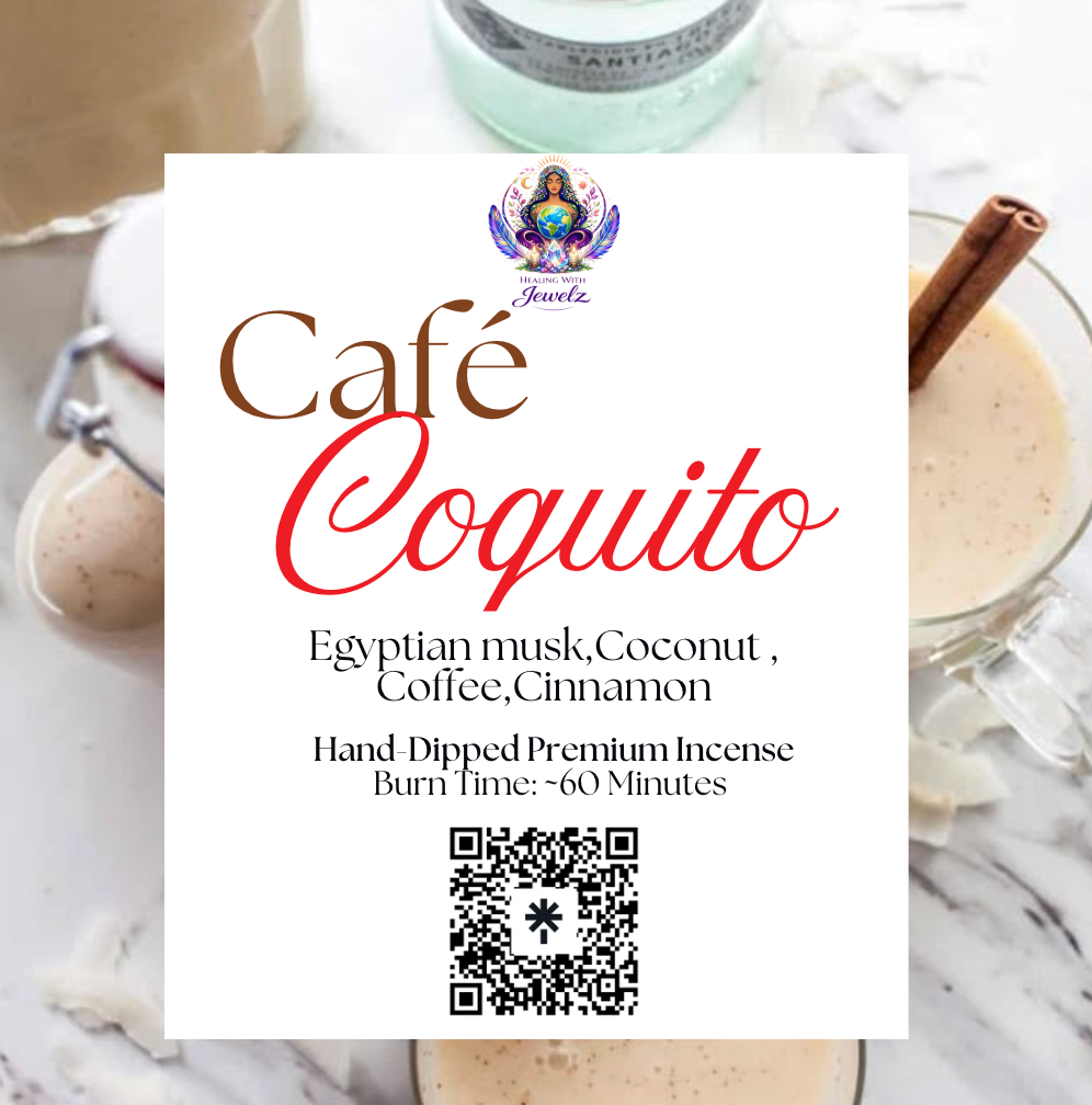 Café Coquito — Hand-Dipped Premium Incense 20 sticks
