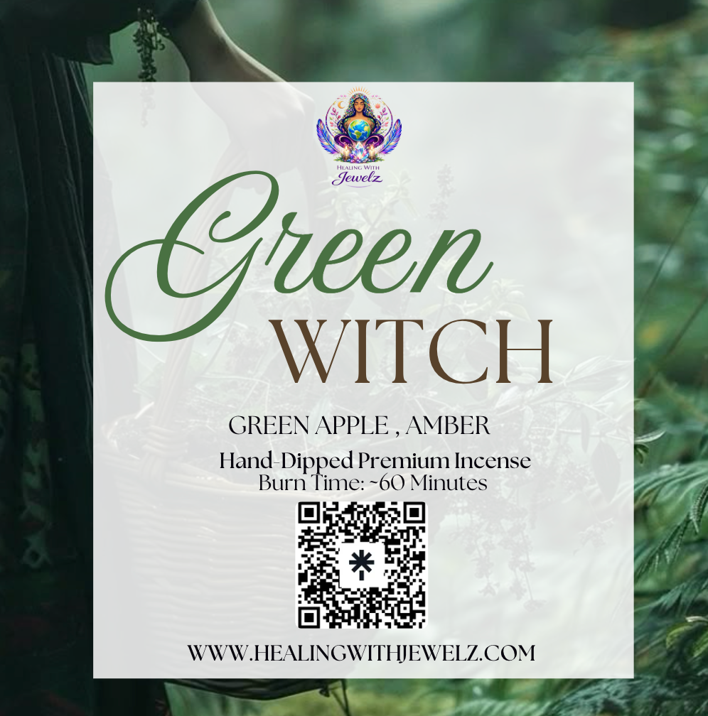 Green Witch — Hand-Dipped Premium Incense 5 sticks