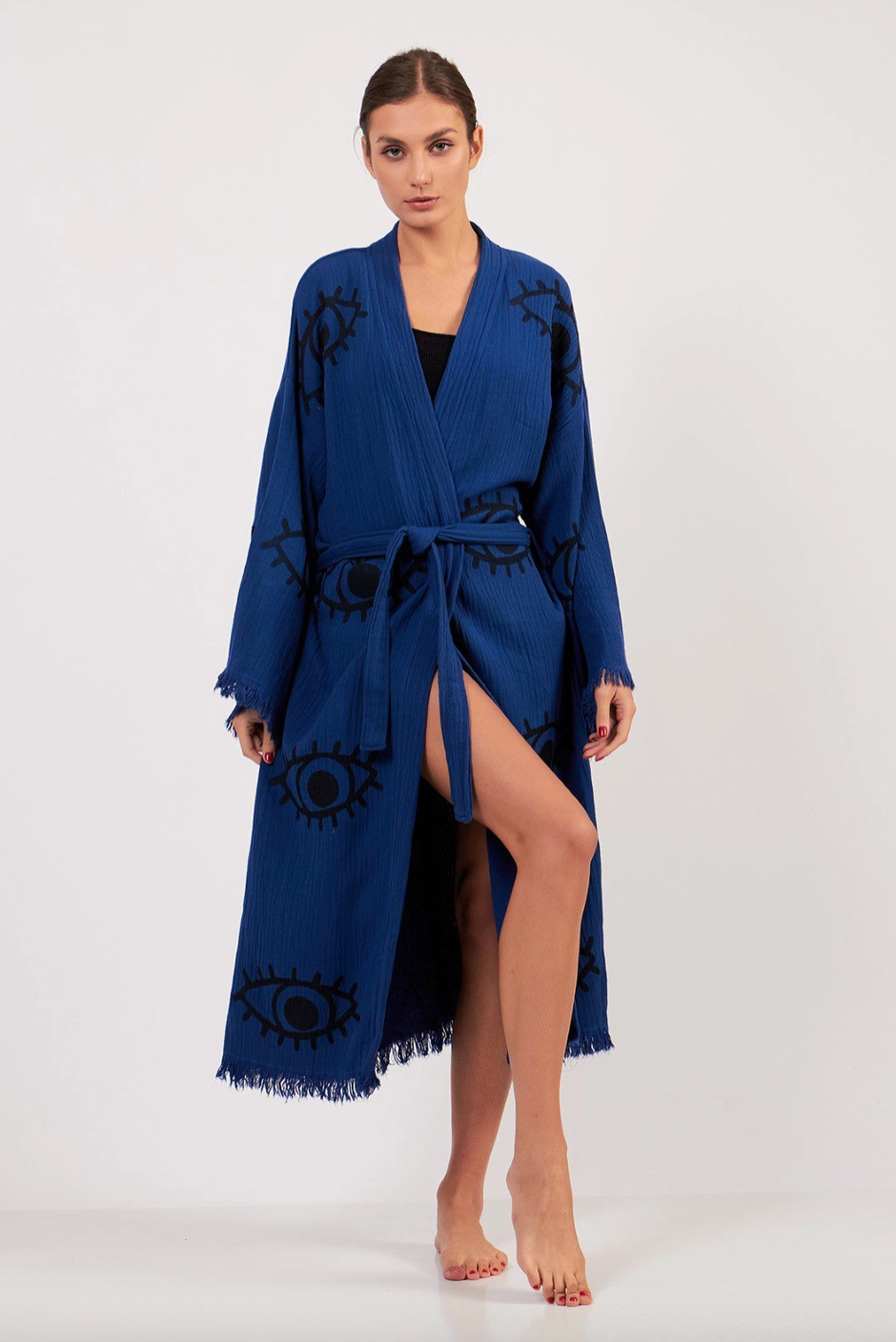 Evil Eye Kimono %100 Cotton Boho Kaftan/Kimono/Bathrobe