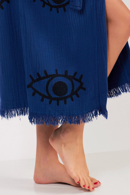 Evil Eye Kimono %100 Cotton Boho Kaftan/Kimono/Bathrobe