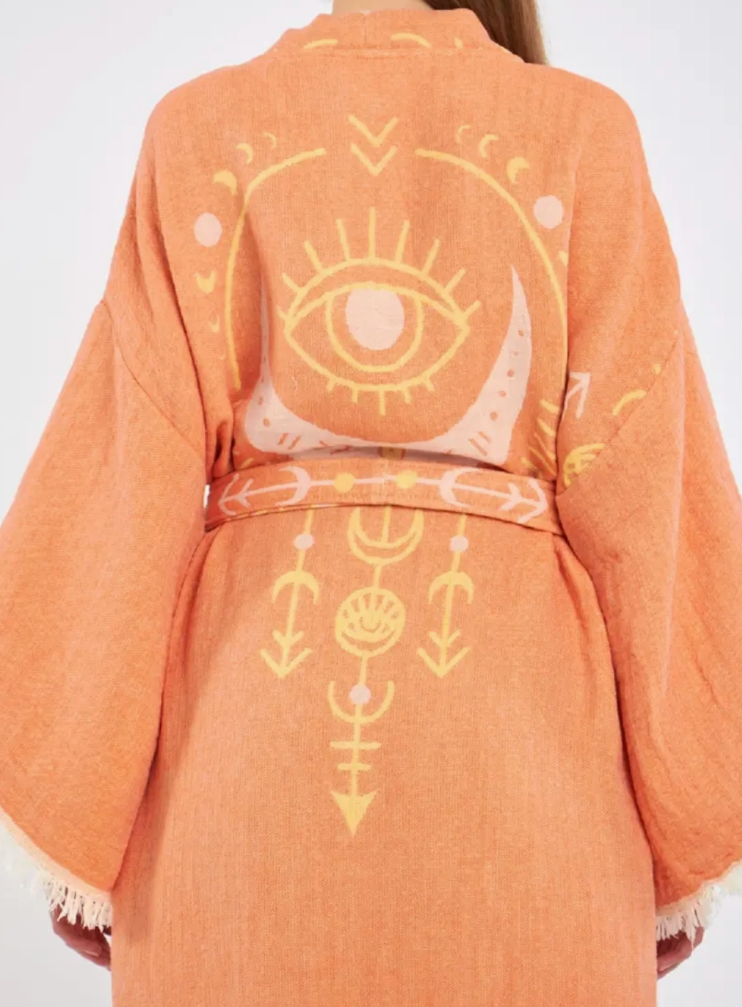 Evil Eye Kimono %100 Cotton Boho Kaftan/Kimono/Bathrobe