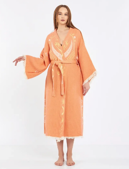 Evil Eye Kimono %100 Cotton Boho Kaftan/Kimono/Bathrobe