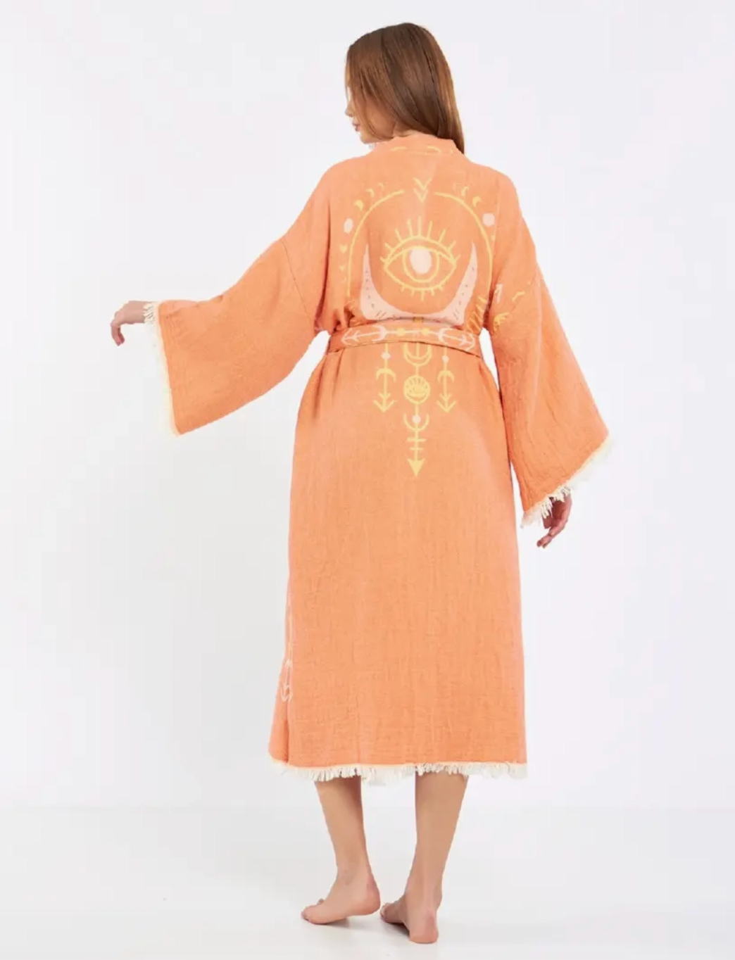 Evil Eye Kimono %100 Cotton Boho Kaftan/Kimono/Bathrobe