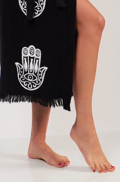 Evil Eye Kimono %100 Cotton Boho Kaftan/Kimono/Bathrobe