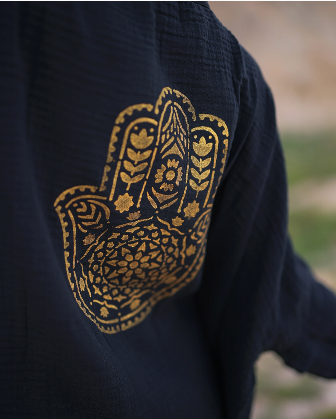 Hamsa Hand Kimono Robe / Poncho