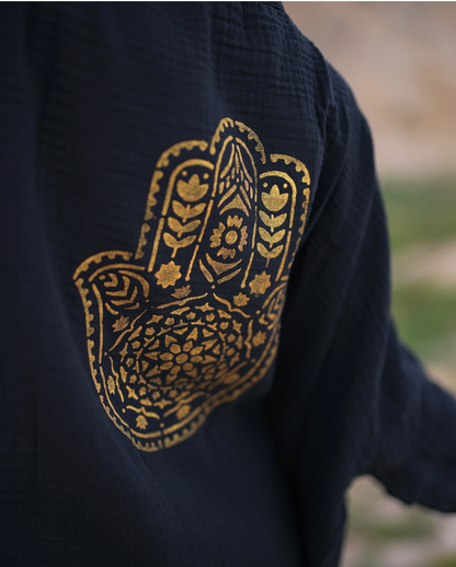 Hamsa Hand Kimono Robe / Poncho