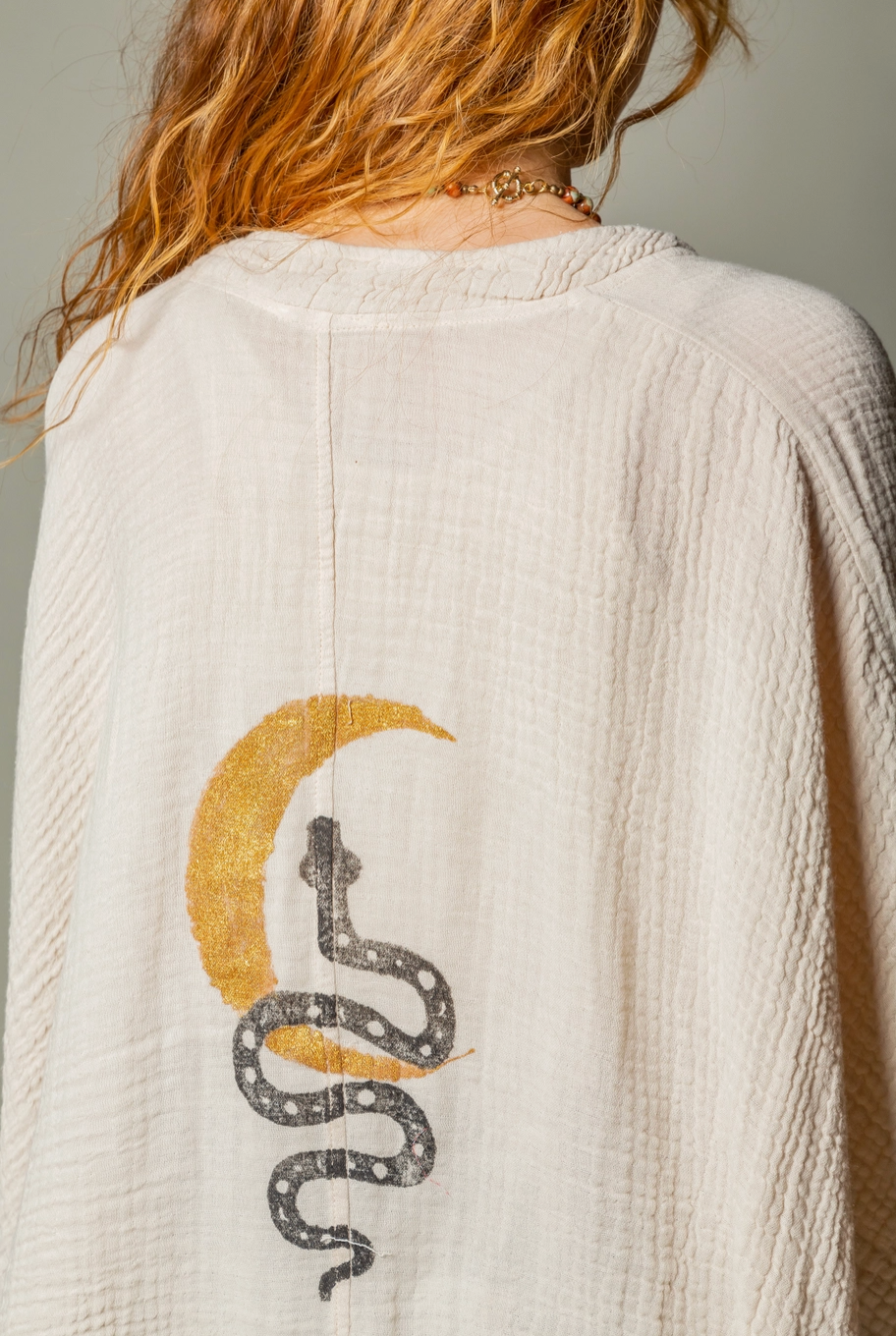 Snake & Moon Kimono Robe / Poncho