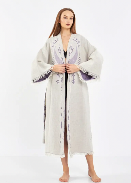 Evil Eye Kimono %100 Cotton Boho Kaftan/Kimono/Bathrobe