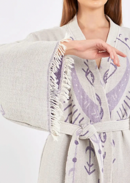 Evil Eye Kimono %100 Cotton Boho Kaftan/Kimono/Bathrobe