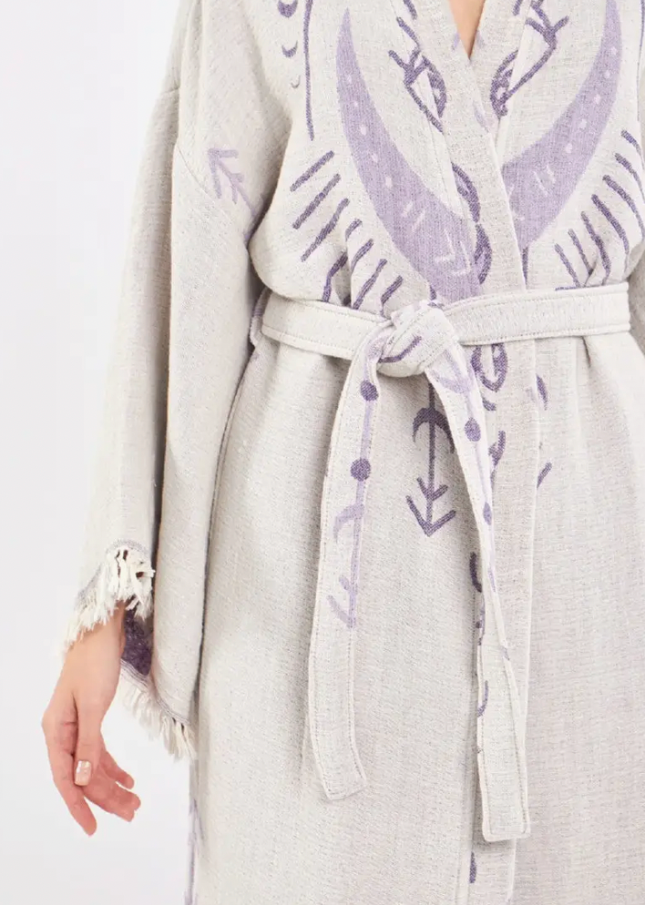 Evil Eye Kimono %100 Cotton Boho Kaftan/Kimono/Bathrobe