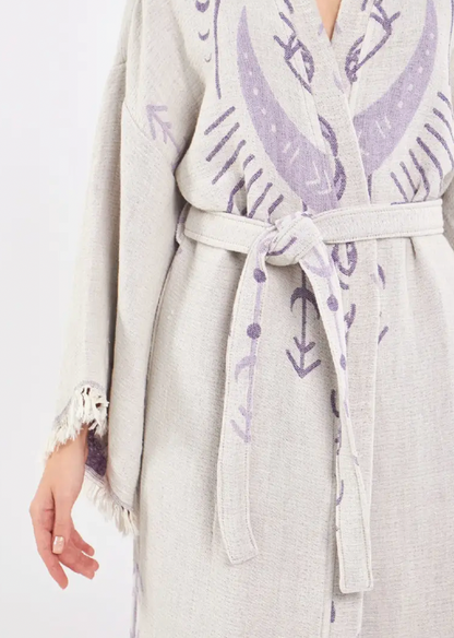 Evil Eye Kimono %100 Cotton Boho Kaftan/Kimono/Bathrobe
