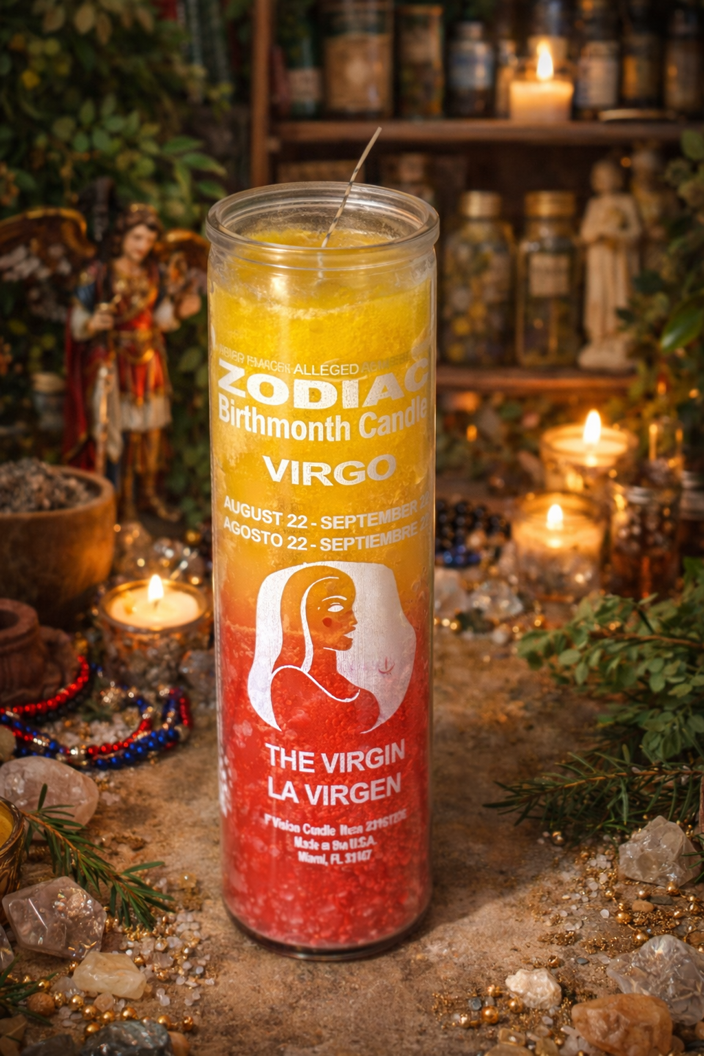 Virgo Zodiac Candle – Clarity, Healing & Grounded Intention
